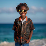 Bennu Kid Hawaiian Shirt Ancient Egyptian Lava Crack Texture, Phoenix Firebird and Reborn from Chaos - African Pride