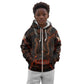 Bennu Kid Hoodie Ancient Egyptian Lava Crack Texture, Phoenix Firebird and Reborn from Chaos - African Pride