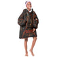Bennu Kid Wearable Blanket Hoodie Ancient Egyptian Lava Crack Texture, Phoenix Firebird and Reborn from Chaos - African Pride