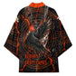 Bennu Kimono Ancient Egyptian Lava Crack Texture, Phoenix Firebird and Reborn from Chaos - African Pride