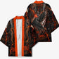 Bennu Kimono Ancient Egyptian Lava Crack Texture, Phoenix Firebird and Reborn from Chaos - African Pride