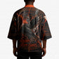 Bennu Kimono Ancient Egyptian Lava Crack Texture, Phoenix Firebird and Reborn from Chaos - African Pride
