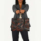 Bennu Leather Bag Ancient Egyptian Lava Crack Texture, Phoenix Firebird and Reborn from Chaos - African Pride