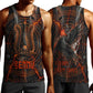 Bennu Men Tank Top Ancient Egyptian Lava Crack Texture, Phoenix Firebird and Reborn from Chaos - African Pride