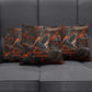 Bennu Pillow Cover Ancient Egyptian Lava Crack Texture, Phoenix Firebird and Reborn from Chaos - African Pride
