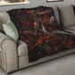 Bennu Quilt Ancient Egyptian Lava Crack Texture, Phoenix Firebird and Reborn from Chaos - African Pride
