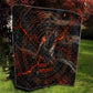Bennu Quilt Ancient Egyptian Lava Crack Texture, Phoenix Firebird and Reborn from Chaos - African Pride