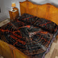 Bennu Quilt Bed Set Ancient Egyptian Lava Crack Texture, Phoenix Firebird and Reborn from Chaos - African Pride