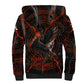 Bennu Sherpa Hoodie Ancient Egyptian Lava Crack Texture, Phoenix Firebird and Reborn from Chaos - African Pride