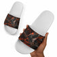 Bennu Slide Sandals Ancient Egyptian Lava Crack Texture, Phoenix Firebird and Reborn from Chaos - African Pride