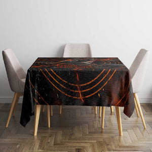 Bennu Tablecloth Ancient Egyptian Lava Crack Texture, Phoenix Firebird and Reborn from Chaos - African Pride