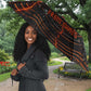 Bennu Umbrella Ancient Egyptian Lava Crack Texture, Phoenix Firebird and Reborn from Chaos - African Pride