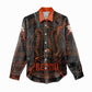 Bennu Women Casual Shirt Ancient Egyptian Lava Crack Texture, Phoenix Firebird and Reborn from Chaos - African Pride