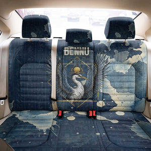 Bennu Ancient Egyptian Back Car Seat Cover with Deep Blue Ink Wash, Winged Bennu Bird and Soul of Ra - African Pride