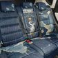 Bennu Ancient Egyptian Back Car Seat Cover with Deep Blue Ink Wash, Winged Bennu Bird and Soul of Ra - African Pride