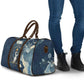 Bennu Ancient Egyptian Travel Bag with Deep Blue Ink Wash, Winged Bennu Bird and Soul of Ra - African Pride