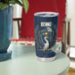 Bennu Ancient Egyptian Tumbler Cup with Deep Blue Ink Wash, Winged Bennu Bird and Soul of Ra - African Pride