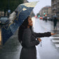 Bennu Ancient Egyptian Umbrella with Deep Blue Ink Wash, Winged Bennu Bird and Soul of Ra - African Pride