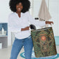 Khepri Laundry Basket Ancient Egyptian Chevron, Scarab Ankh and Winged Khepri Guardian Motif - African Pride