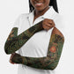Khepri Arm Sleeves Ancient Egyptian Chevron, Scarab Ankh and Winged Khepri Guardian Motif - African Pride