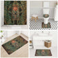 Khepri Bathroom Set Ancient Egyptian Chevron, Scarab Ankh and Winged Khepri Guardian Motif - African Pride