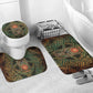 Khepri Bathroom Set Ancient Egyptian Chevron, Scarab Ankh and Winged Khepri Guardian Motif - African Pride