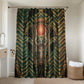 Khepri Bathroom Set Ancient Egyptian Chevron, Scarab Ankh and Winged Khepri Guardian Motif - African Pride