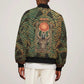 Khepri Bomber Jacket Ancient Egyptian Chevron, Scarab Ankh and Winged Khepri Guardian Motif - African Pride