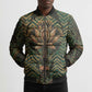 Khepri Bomber Puffer Jacket Ancient Egyptian Chevron, Scarab Ankh and Winged Khepri Guardian Motif - African Pride