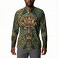 Khepri Button Sweatshirt Ancient Egyptian Chevron, Scarab Ankh and Winged Khepri Guardian Motif
