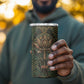 Khepri 4 in 1 Can Cooler Tumbler Ancient Egyptian Chevron, Scarab Ankh and Winged Khepri Guardian Motif - African Pride