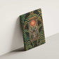 Khepri Canvas Wall Art Ancient Egyptian Chevron, Scarab Ankh and Winged Khepri Guardian Motif - African Pride
