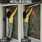 Khepri Door Cover Ancient Egyptian Chevron, Scarab Ankh and Winged Khepri Guardian Motif - African Pride