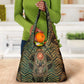 Khepri Grocery Bag Ancient Egyptian Chevron, Scarab Ankh and Winged Khepri Guardian Motif - African Pride
