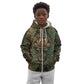 Khepri Kid Hoodie Ancient Egyptian Chevron, Scarab Ankh and Winged Khepri Guardian Motif - African Pride