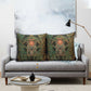 Khepri Pillow Cover Ancient Egyptian Chevron, Scarab Ankh and Winged Khepri Guardian Motif - African Pride