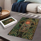 Khepri Puzzle Ancient Egyptian Chevron, Scarab Ankh and Winged Khepri Guardian Motif - African Pride