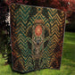 Khepri Quilt Ancient Egyptian Chevron, Scarab Ankh and Winged Khepri Guardian Motif - African Pride