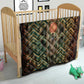 Khepri Quilt Ancient Egyptian Chevron, Scarab Ankh and Winged Khepri Guardian Motif - African Pride