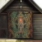 Khepri Quilt Ancient Egyptian Chevron, Scarab Ankh and Winged Khepri Guardian Motif - African Pride