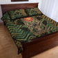 Khepri Quilt Bed Set Ancient Egyptian Chevron, Scarab Ankh and Winged Khepri Guardian Motif - African Pride