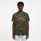 Khepri Scrub Top Ancient Egyptian Chevron, Scarab Ankh and Winged Khepri Guardian Motif - African Pride