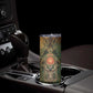 Khepri Skinny Tumbler Ancient Egyptian Chevron, Scarab Ankh and Winged Khepri Guardian Motif - African Pride
