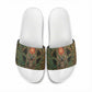 Khepri Slide Sandals Ancient Egyptian Chevron, Scarab Ankh and Winged Khepri Guardian Motif - African Pride