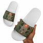 Khepri Slide Sandals Ancient Egyptian Chevron, Scarab Ankh and Winged Khepri Guardian Motif - African Pride