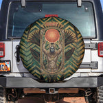 Khepri Spare Tire Cover Ancient Egyptian Chevron, Scarab Ankh and Winged Khepri Guardian Motif - African Pride