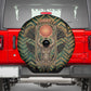 Khepri Spare Tire Cover Ancient Egyptian Chevron, Scarab Ankh and Winged Khepri Guardian Motif - African Pride