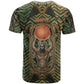 Khepri T shirt Ancient Egyptian Chevron, Scarab Ankh and Winged Khepri Guardian Motif - African Pride