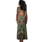 Khepri Tank Maxi Dress Ancient Egyptian Chevron, Scarab Ankh and Winged Khepri Guardian Motif - African Pride