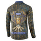Khepri Ancient Egyptian Button Sweatshirt Dark Hieroglyphic, Blue Lotus Eye Symbol, and Winged Scarab Resurrection